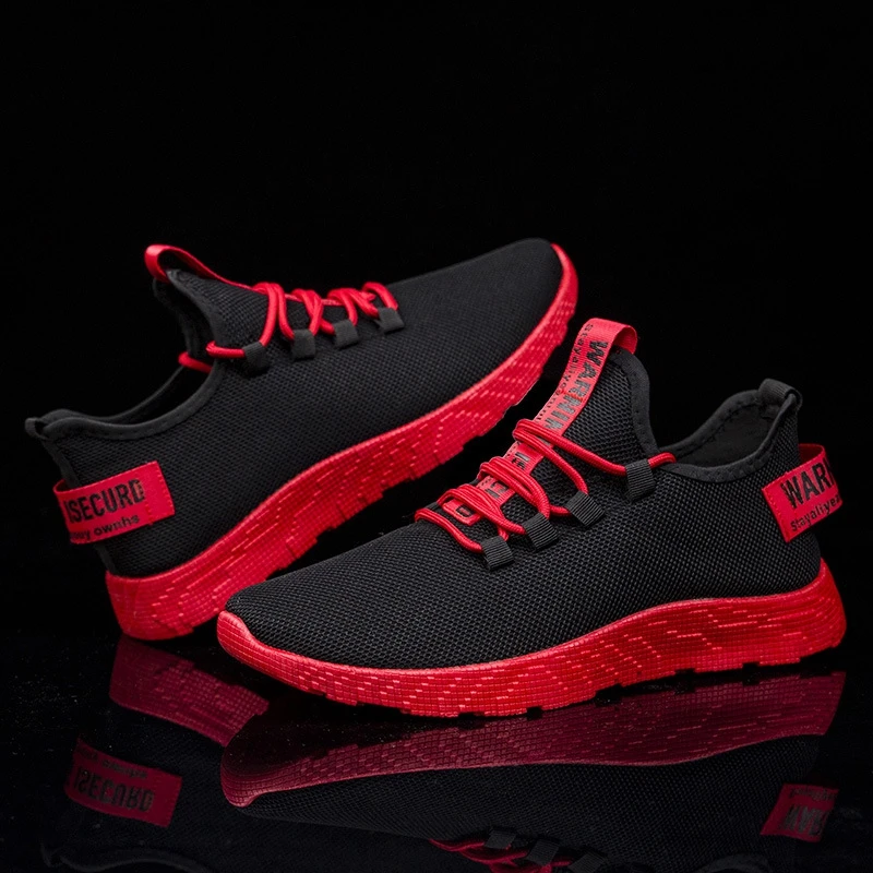 Men Sneakers Breathable No-slip Running Shoes Male Mesh Lace up Sports Walking 04 | Спорт и развлечения