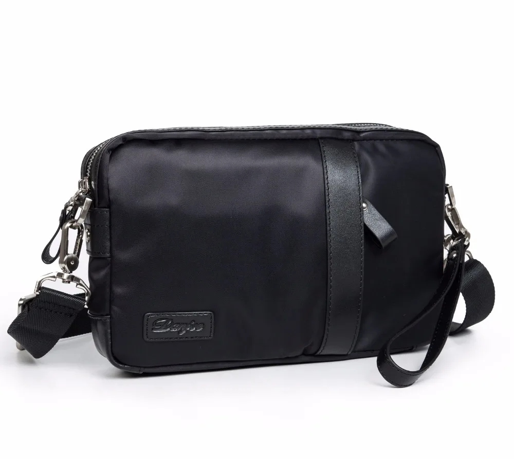 Danjue Новая мода маленький черный Оксфорд браслет кошельки человек молния с