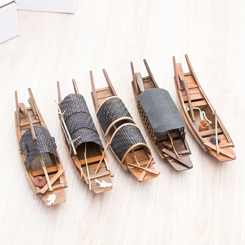 Новый 25 см готовая продукция китайский деревянный рыболовный катер детские