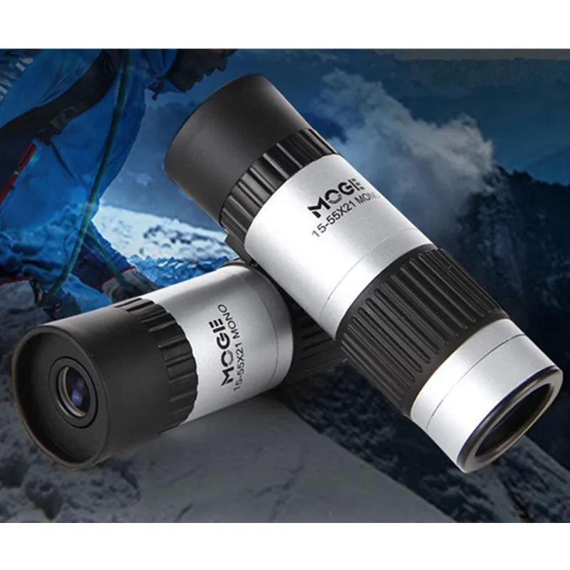 15-55X21 телескоп Монокуляр высокой мощности оптический Профессиональный Spyglass