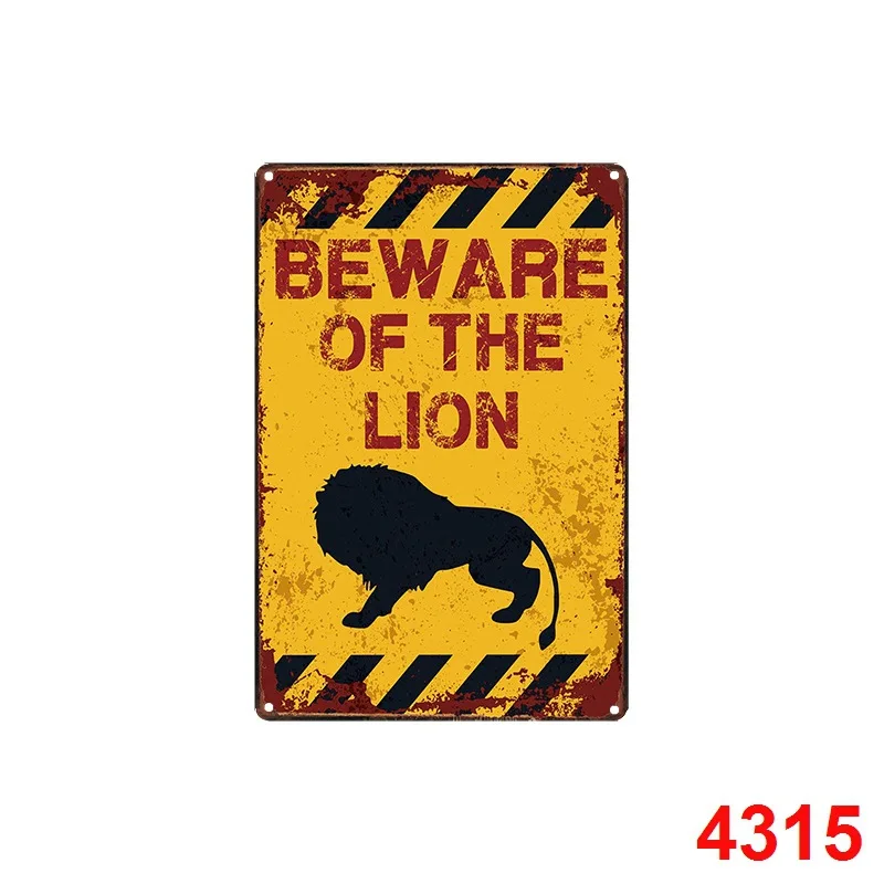 Юмористическая декоративная тарелка 1 шт. забавные жестяные знаки Остерегайтесь