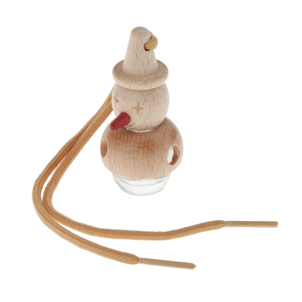 Модные 5 мл бутылка снеговик кулон Пустой Жидкость для автомобильного стекла