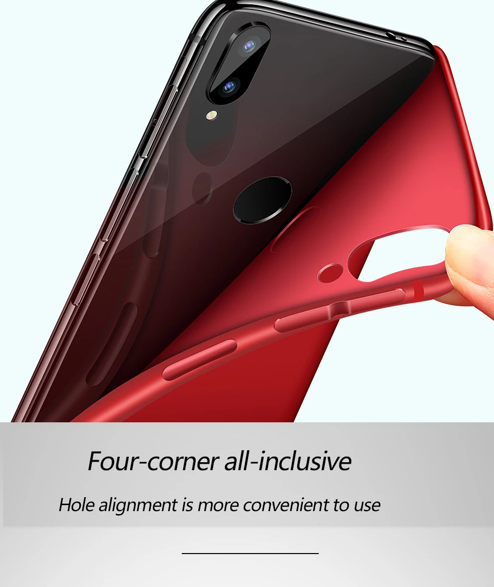 CHOETECH для Xiaomi Redmi Note 7 Pro TPU чехол 6 противоударные бизнес-Чехлы xiao mi red Чехол |