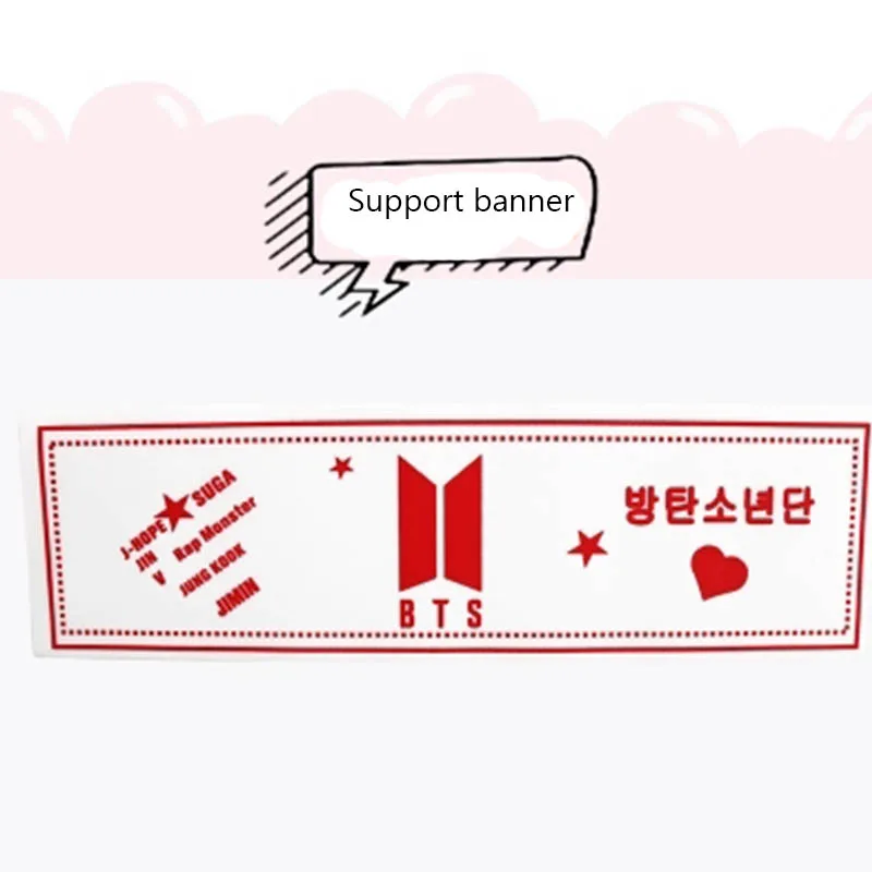 Оппа магазине BTS bangtan мальчики supportting стороны нетканый материал баннер силикагель