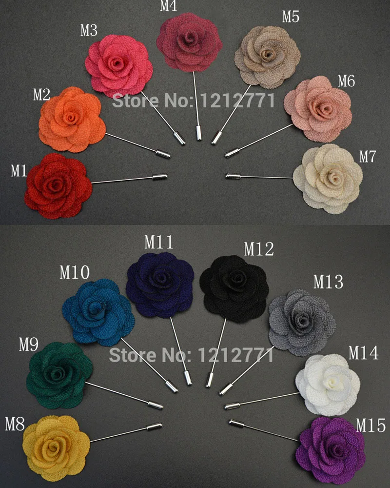 1 шт. новая мужская брошка штырь с отворотом в виде цветов 4 см бутоньерка для