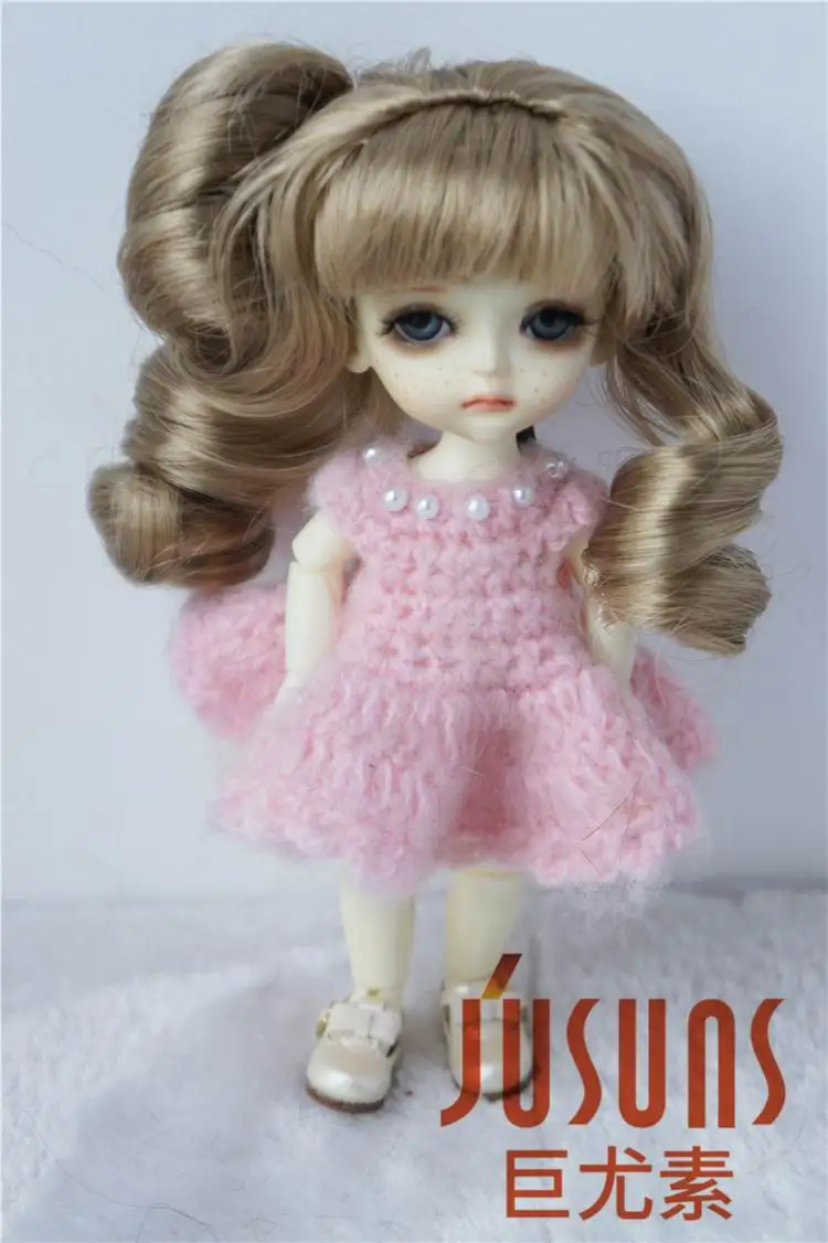 JD069 1/8 1/6 1/4 1/3 прекрасный курчавый BJD Kanekalon волоконный парик для куклы YOSD MSD SD модные