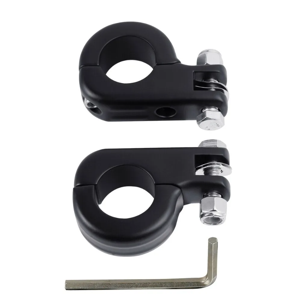 

1-1/4" 32mm Highway Foot pegs Foot Rest Mounting Clamp Fit For Harley Touring 883 1200 Dyna Softail King Electra Glide