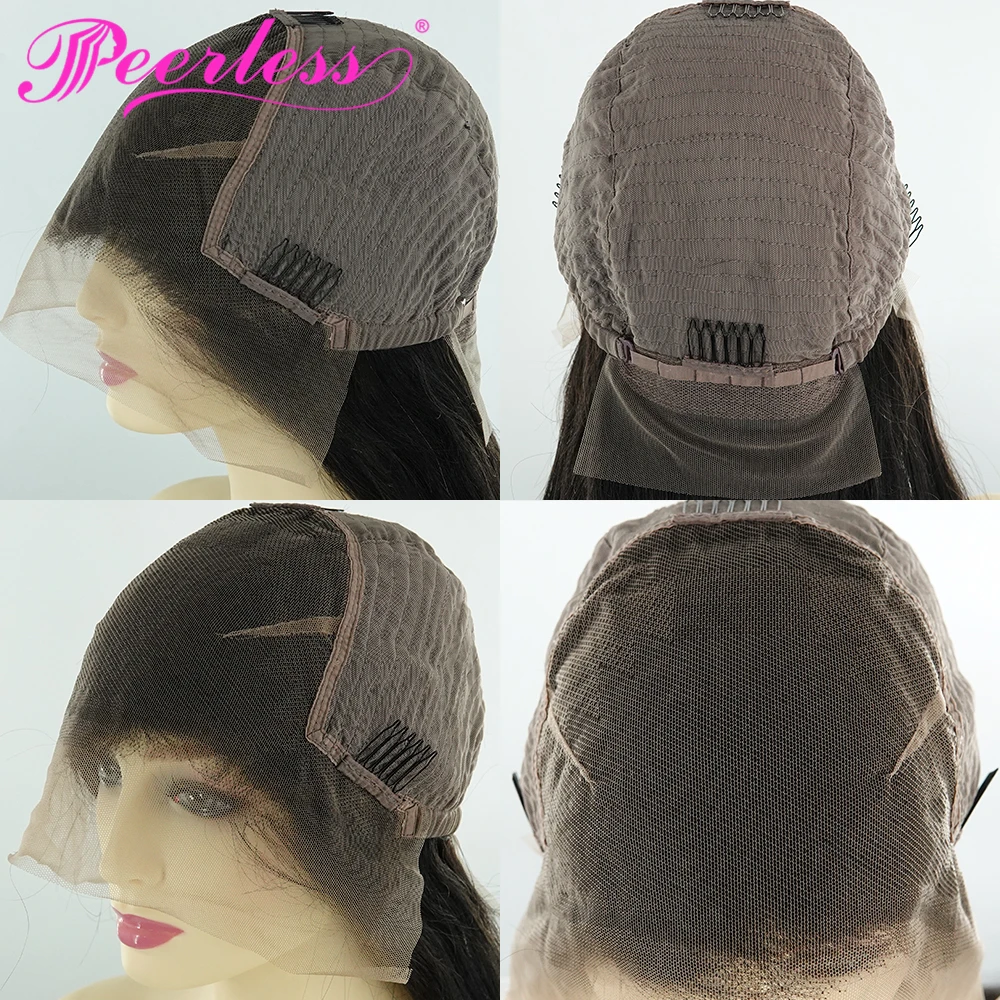 PEERLESS волосы 13*6 прямые Remy с предварительно сорванными волосами младенца 150%