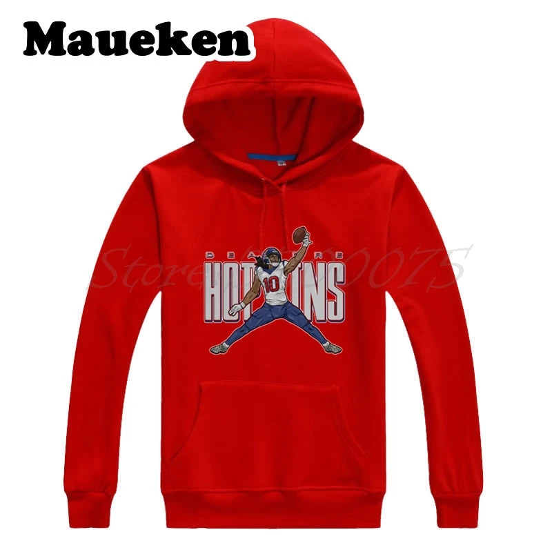 Мужские толстовки с капюшоном NUK #10 DeAndre Hopkins логотипом Jordan и толстой шнуровкой для