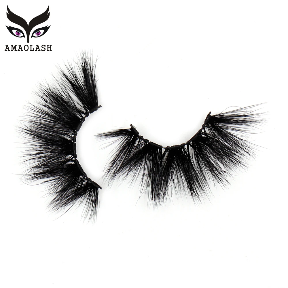 Ресницы AMAOLASH норковые накладные густые пушистые долговечные мягкие длинные с