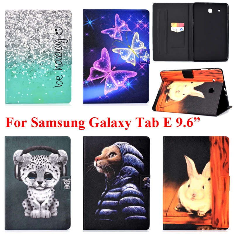 Защитный чехол для Samsung Galaxy Tab E 9 6 T560 SM-T561 милый с рисунком кролика | Компьютеры и