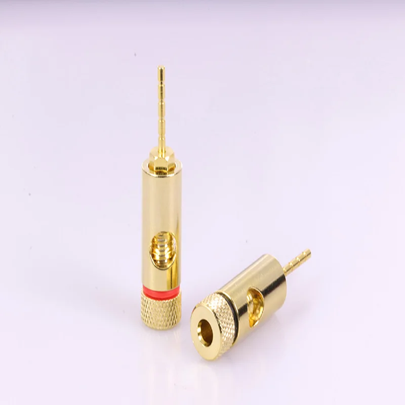 1 пара/2 шт. штырьковый разъем медный штырь для динамика 2 мм штырьковые вилки типа
