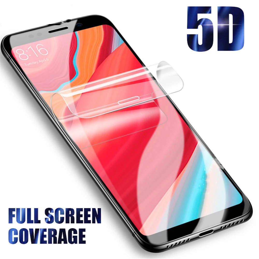 For Redmi Note 7 6 5 Pro Soft Hydrogel Film Transparent Full Cover Screen Protector Xiaomi 9 8 Lite Mix 3 Max PocoPhone F1 | Мобильные