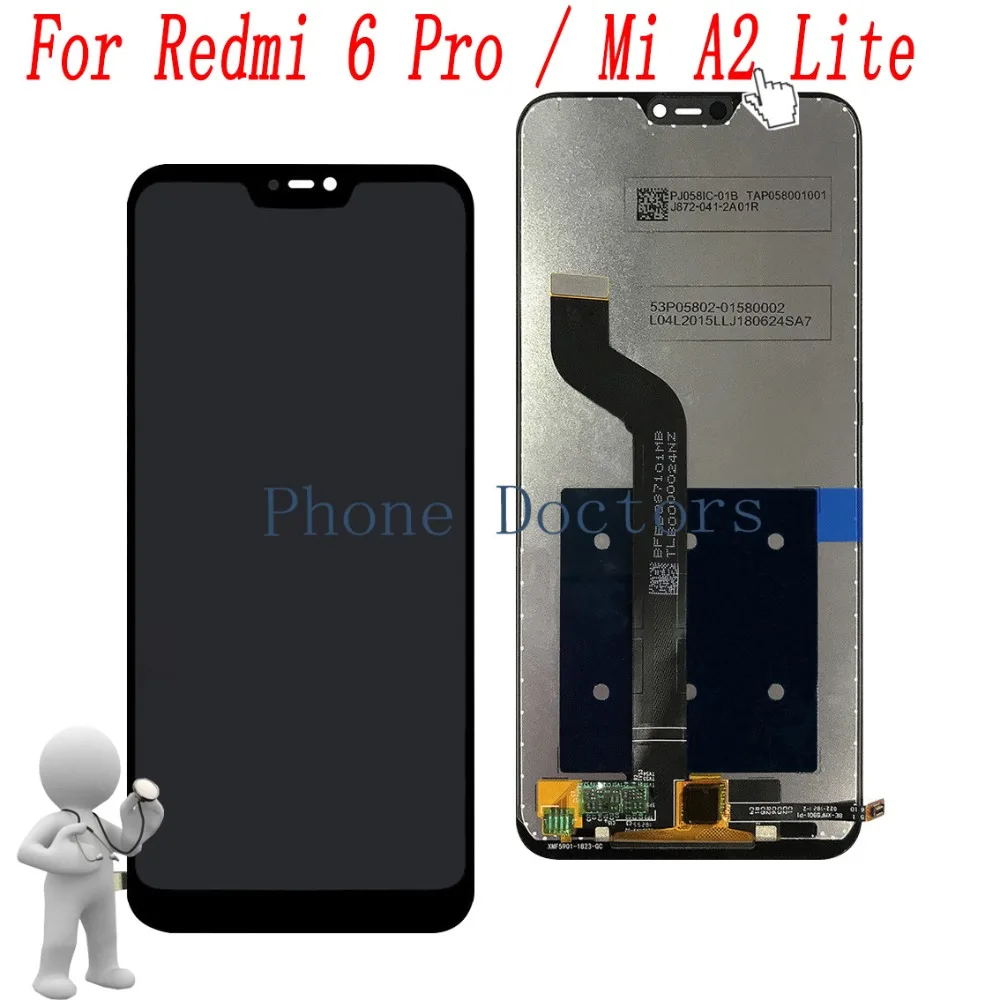 5 84 ''для Xiaomi Mi A2 Lite M1805D1SG Полный ЖК дисплей + сенсорный экран дигитайзер в сборе