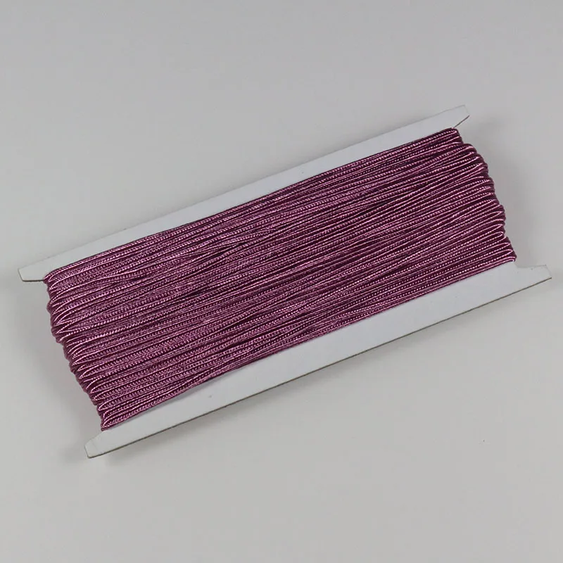 light Violet 34 ярда(31 м)/лот 3 мм китайский шнур из нейлона разных цветов, Змеиный живот, шнуры для изготовления ювелирных изделий своими руками - Цвет: light Violet