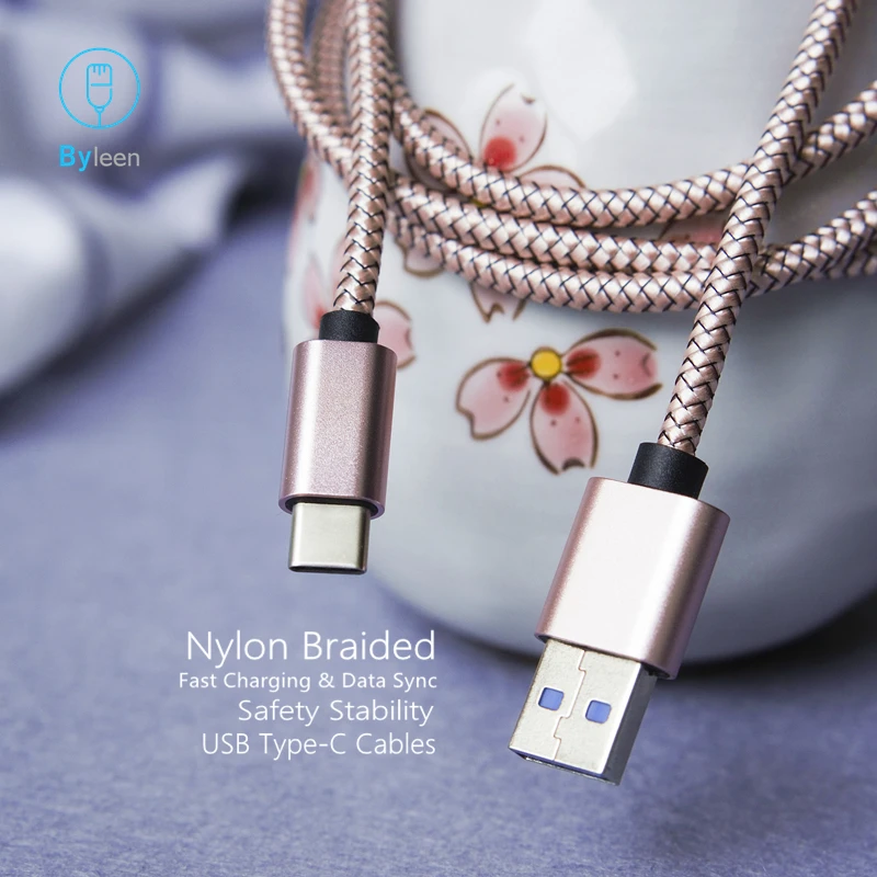 Byleen 25/100/200 см короткий USB Type C 3 1 линия для Meizu 16 th PRO 5 6 7 PLUS MX6 MX7 6s M15 высокоскоростная