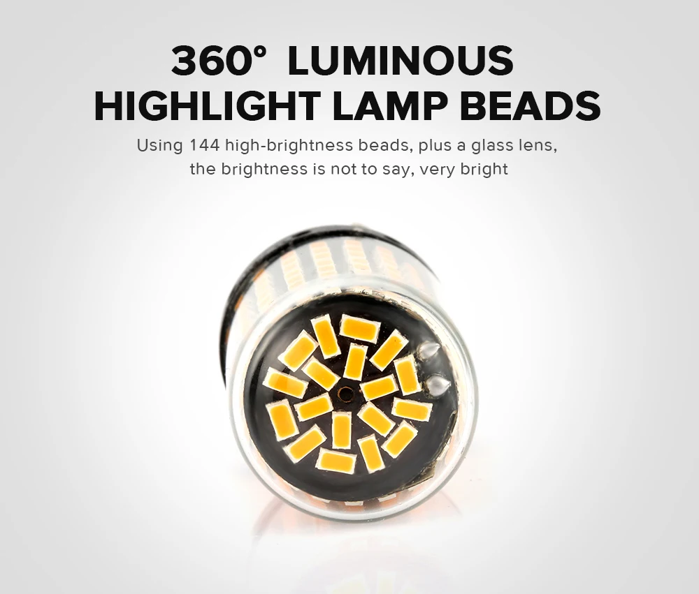 p21w 1 шт светодиодный лампы 3014 144smd CanBus 1156 BA15S BAU15S P21W светодиодный поворотник лампочка ошибок нет Hyper Flash ВОГ Свет p21w