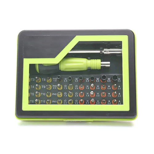Зеленый 53 в 1 Многофункциональный прецизионный Набор отверток Пинцет гибкий сверлильный вал Инструмент для демонтажа и ремонта цифрового оборудования - Цвет: Зеленый