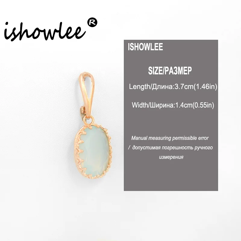 Серьги ISHOWLEE из золота 585 пробы с синим Цирконом геометрические серьги для женщин
