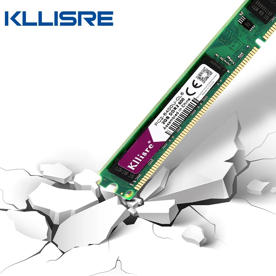 Kllisre DDR2 ОЗУ 2 ГБ 800 667 мГц 1.8 В 240Pin Non-ECC Desktop памяти DIMM системы высокой совместимы |
