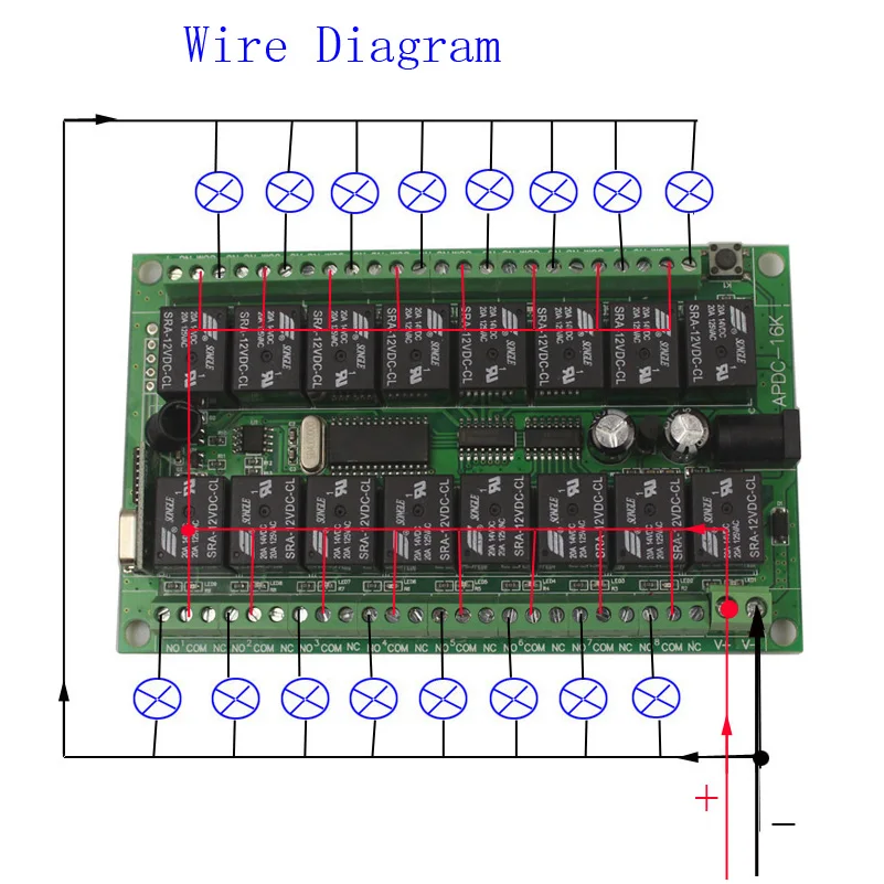 Sleeplion DC 12V 24V 16 CH RF Wireless переключатель системы дистанционного управления 2