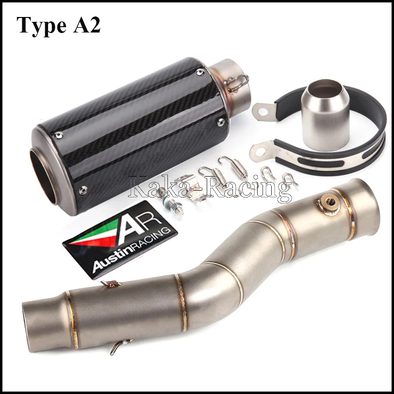 61 мм средняя труба для Yamaha R1 YZF-R1 2009-2014 мотоциклетный глушитель выхлопной трубы