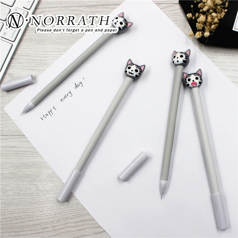 Каваи Канцтовары милые пластиковые чернила мультипликационная гелевая ручка