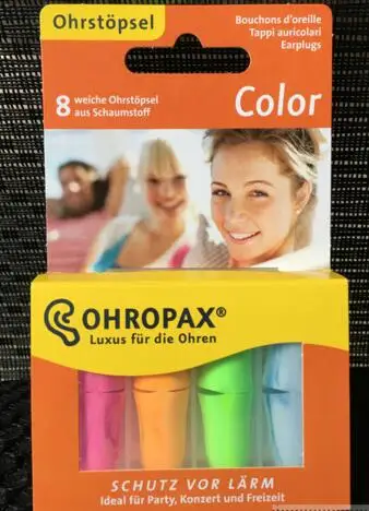 

Профессиональные цветные беруши Ohropax, беруши для сна, шумоподавление