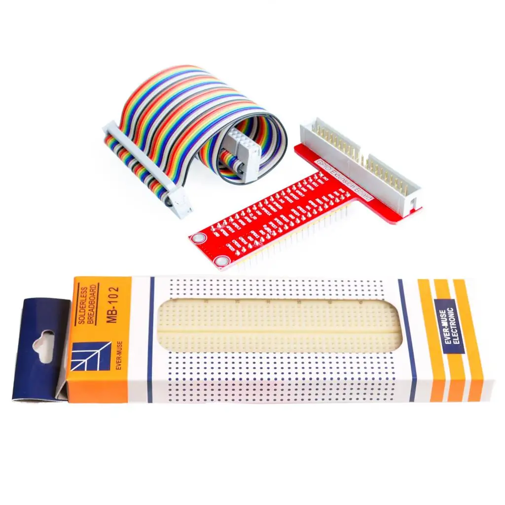 Raspberry PI Модель B plus пластина переходника GPIO gold плагин версия + MB-102 830 точек макетная