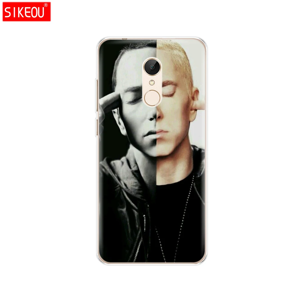Silicone Cover phone Case for Xiaomi redmi 5 4 1 1s 2 3 3s pro PLUS note 4X 4A 5A Hip Hop Rapper Eminem rap | Мобильные телефоны и