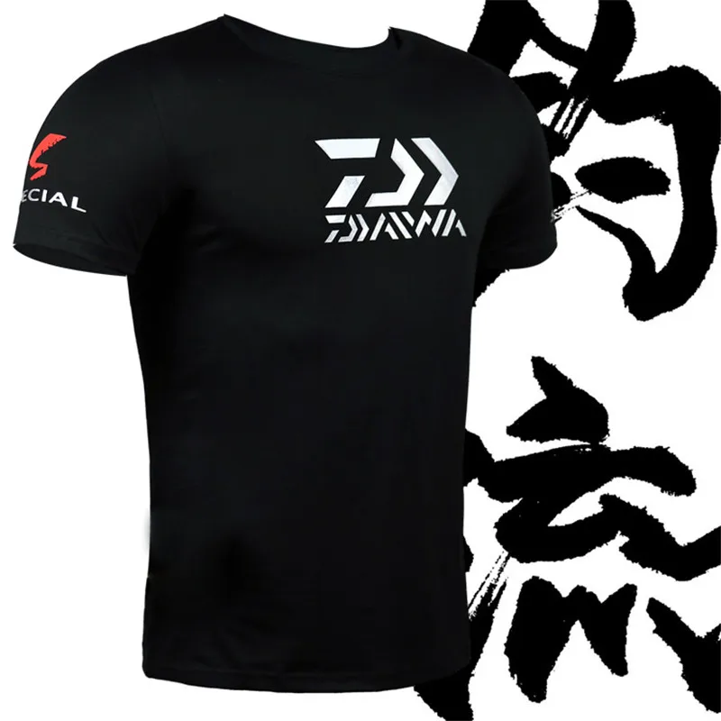 Daiwa Мужская брендовая одежда для рыбалки быстросохнущая дышащая футболка с