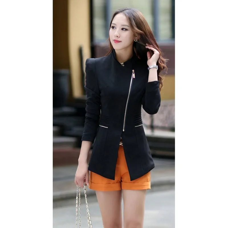 Красный Женский блейзер на молнии женские блейзеры и куртки желтый женский