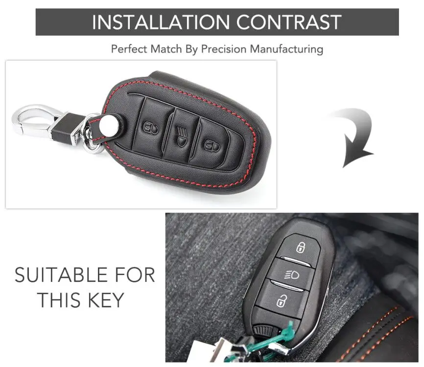 Чехол для ключей из натуральной кожи Citroen C2 C3 C4 C5 C6 C8 Berlingo Picasso Xsara Aygo Remote |
