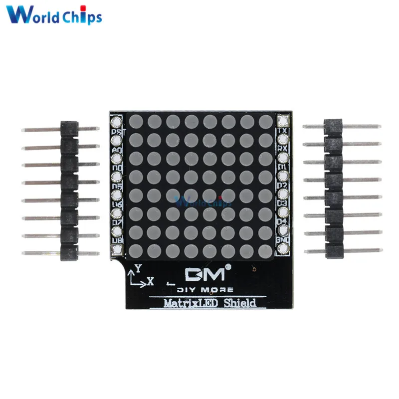 Светодиодный экран матрицы V1.0.0 для WEMOS D1 Mini модуль вывода цифрового сигнала 8х8