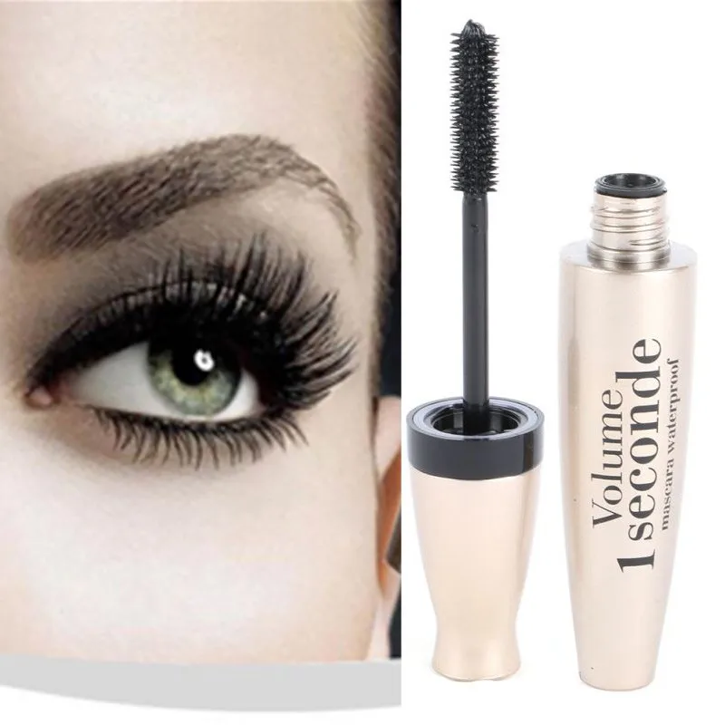 Натуральные женские 3D волокна тушь для ресниц Длинные черные ресницы