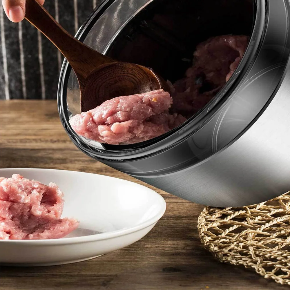 Xiaomi Deerma нержавеющая сталь электрическая мясорубка овощи фрукты 1.8L тройной ударопрочный низкий шум защита безопасности