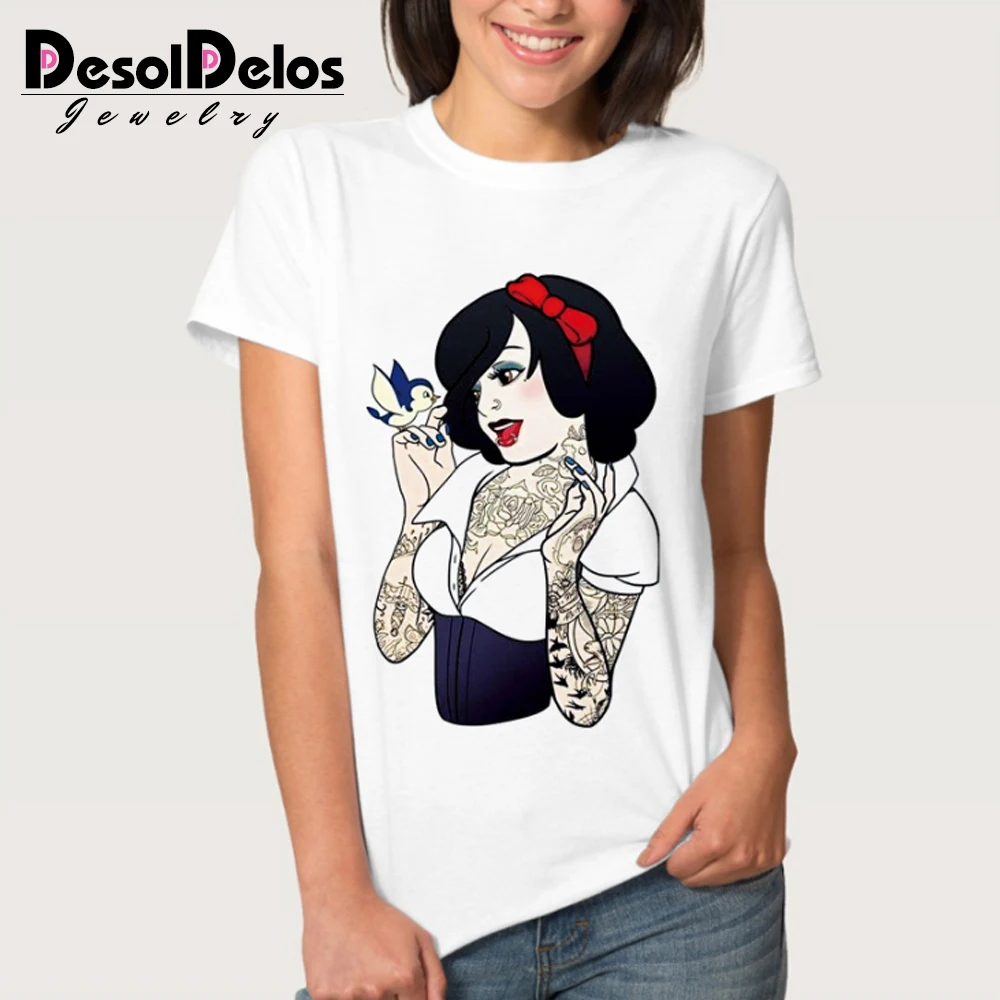 Punk Princess Printed T Shirt 2019 Summer Style Fashion Women T-Shirt funny Harajuku short sleeve casual tees lovrly tops | Женская