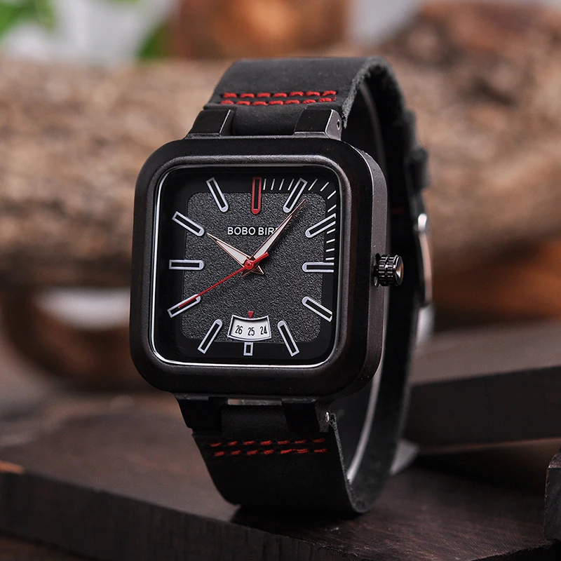 Reloj mujer, бренд, BOBO BIRD, натуральная кожа, деревянный, для мужчин и женщин, отображение даты, кварцевые наручные часы, принимаем дропшиппинг