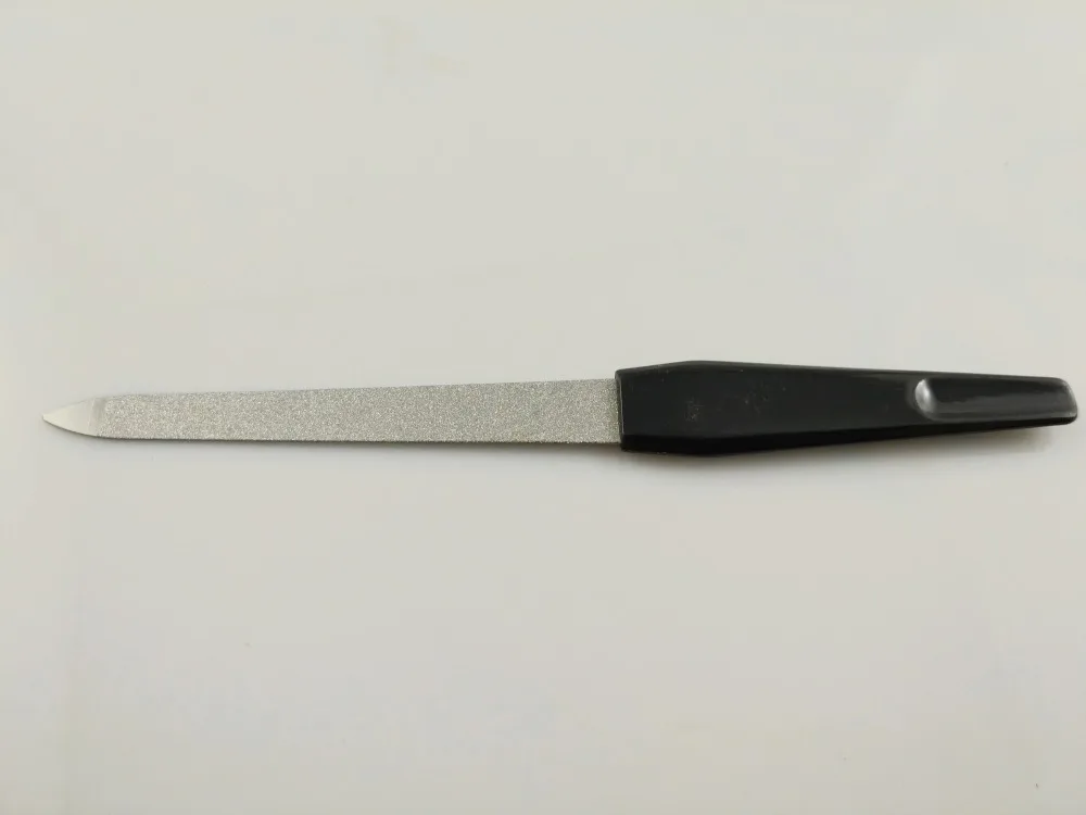 1X профессиональная пилка для ногтей из нержавеющей стали буфер двухсторонний