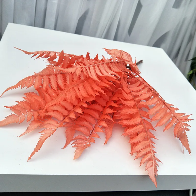 13 forks Artificial Pteris Flower Branch Wedding Angranment Fake Simulation Display Home Decoration DIY Flores | Дом и сад