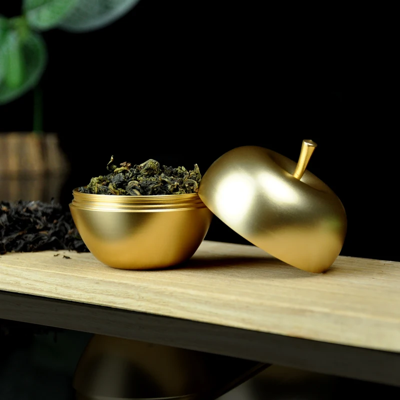 Фарфор металлические банки для чая Мини gcaddy небольшой запечатанный контейнеры Портативный Путешествия