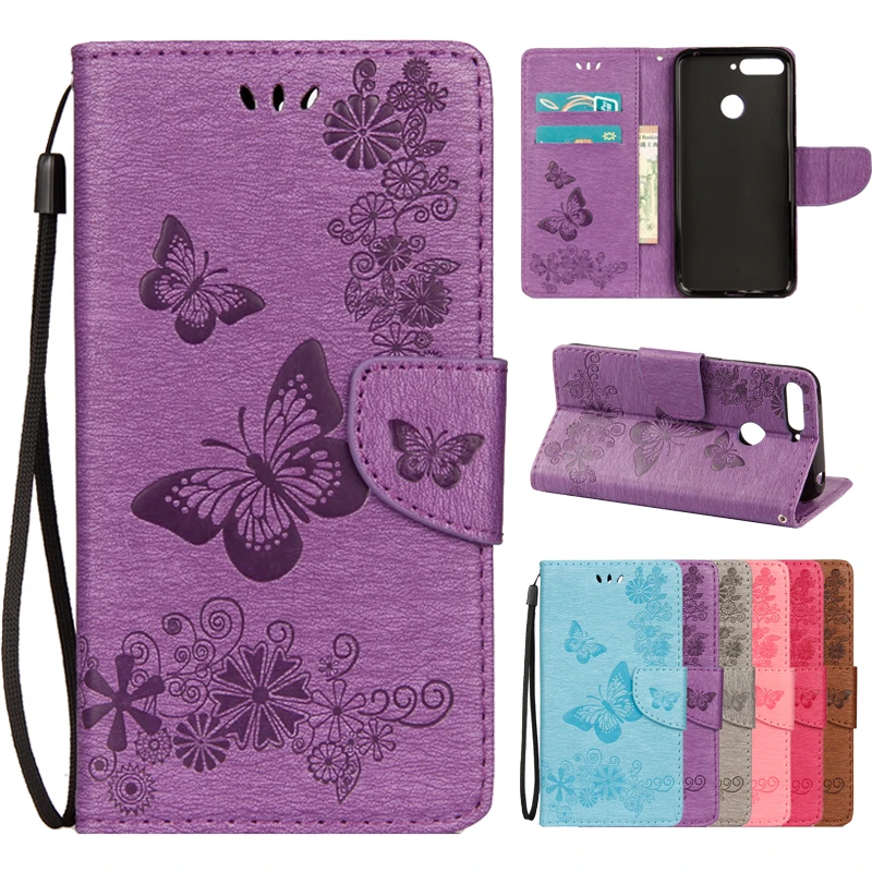 

Leather Case on For Etui Huawei P20 Lite P20 P30 Pro Mate 20 Lite Honor 10 8C 7A 7C Y6 Y7 2018 P Smart 2019 Case Cover Phone Bag