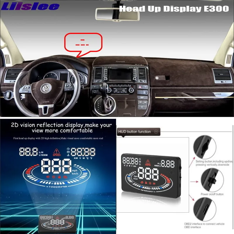 HUD Дисплей экран проектор для Volkswagen Transporter T5 2010 2020 Авто OBD автомобиль безопасности