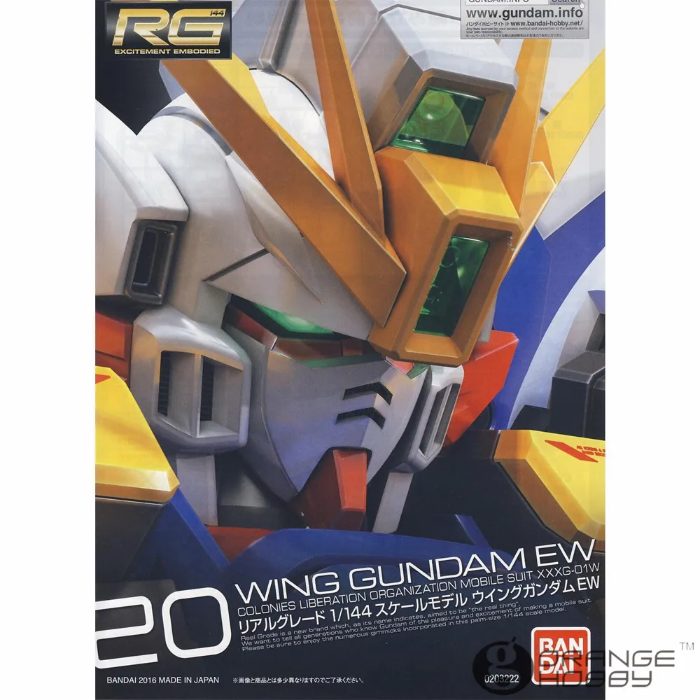 OHS Bandai RG 20 1/144 XXXG 01W Wing Gundam EW Mobile Suit Assembly Model Kits oh|model kit|assembly modelkit model |