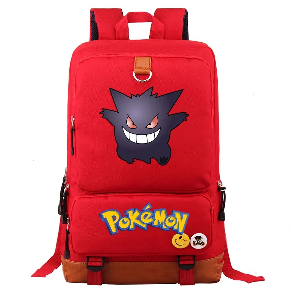 22 Аниме Сквиртл Пикачу Charmander Gengar мальчик девочка школьная сумка для женщин рюкзак для подростков школьные сумки холст для мужчин студенческий рюкзак - Цвет: 22