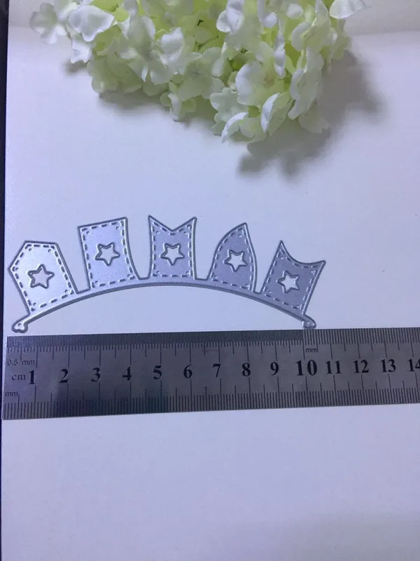 1pc Flag Stars Banner Scrapbook DIY album Paper Card Maker Metal Stencil Decoration dies Craft Cutting Dies Template | Дом и сад