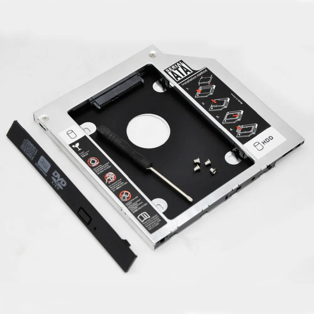

WZSM Новинка 9,5 мм 2nd жесткого диска SATA HDD SSD жесткий диск HDD Caddy для HP ProBook 655 650 645 640 G1 G2 съемный Лицевая панель