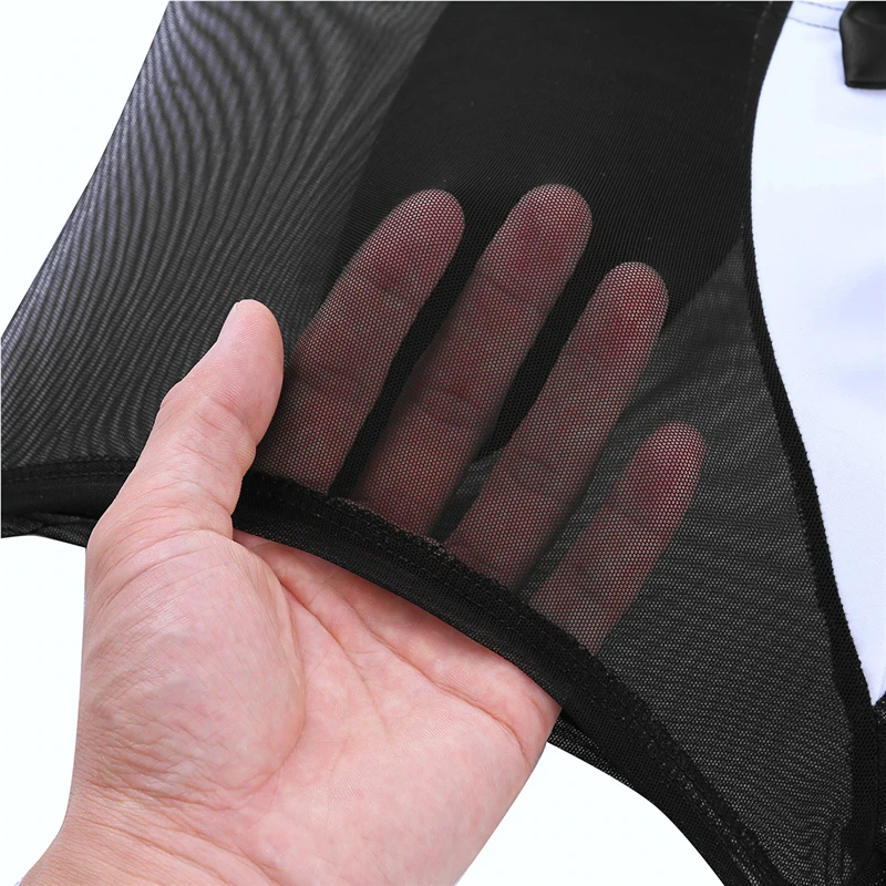 Соблазнительные мужские трусы боксеры прозрачные сетчатые с кроличьими