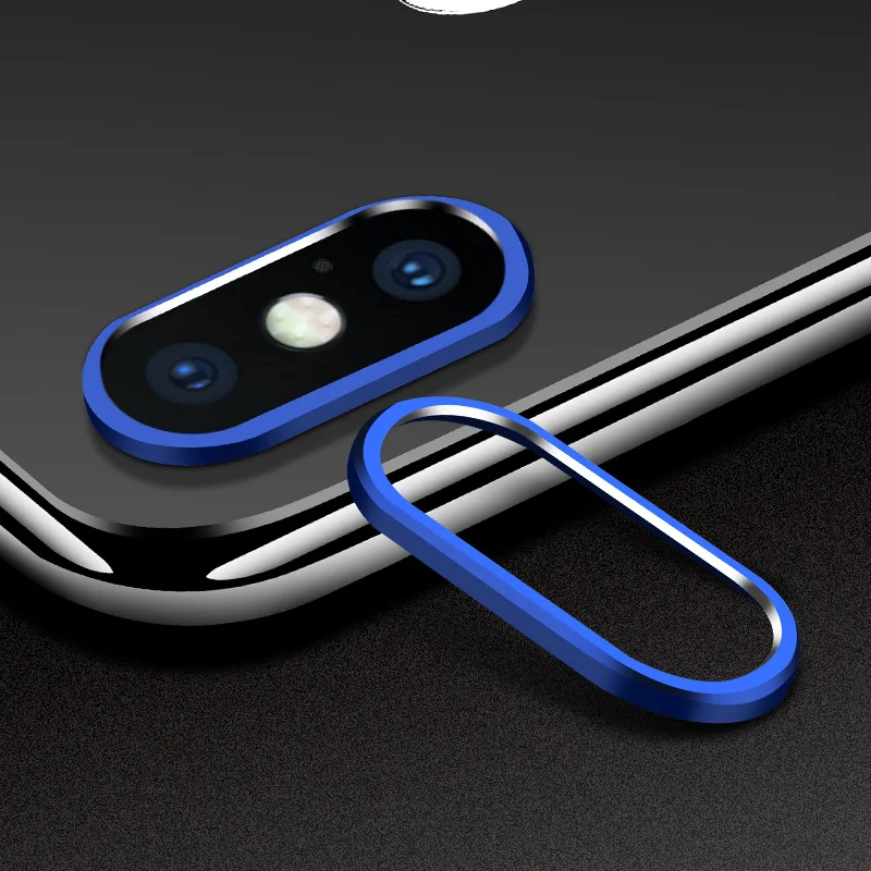 Для Apple iPhone X XR XS Max XSMax Ten заднее закаленное стекло для камеры с металлическим