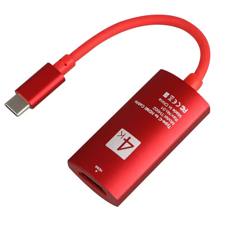 Новый USB C Кабель адаптер Type для 4K HDMI HDTV Samsung S9 Note 8 Macbook Pro DOM668|Кабели передачи